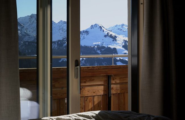 Attraktive Zimmer mit Bergblick